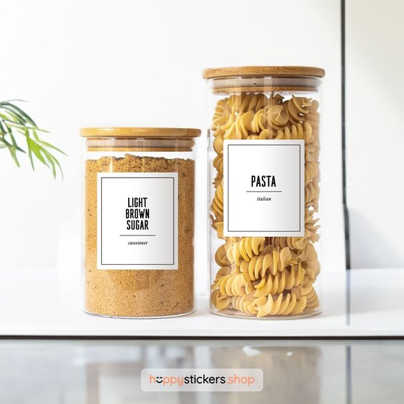 36 Labels • Brandbe Minimalist Pantry for Kitchen Storage • Organization Labels - Picture 4 of 17